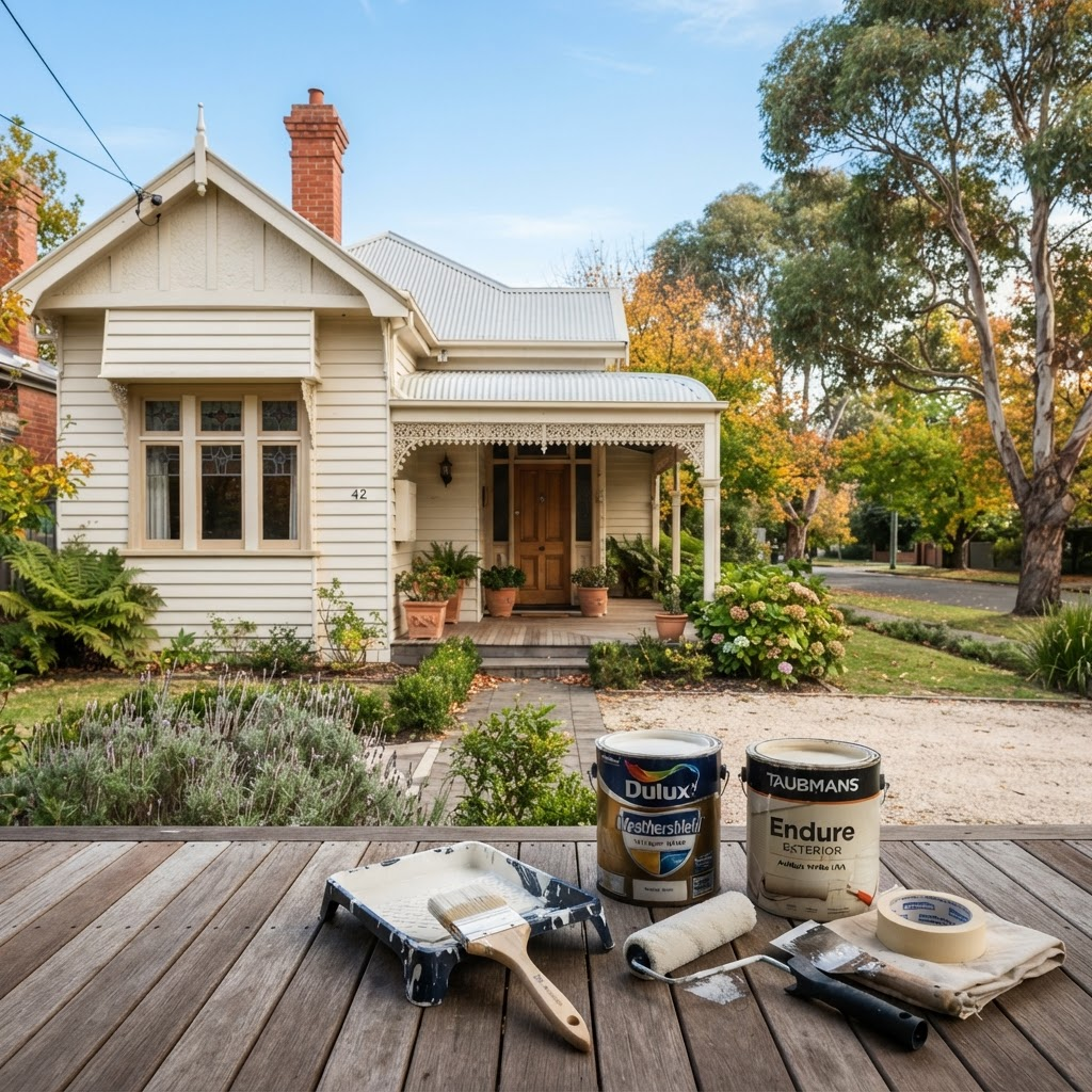 Professional painting equipment and weather monitoring for optimal painting conditions