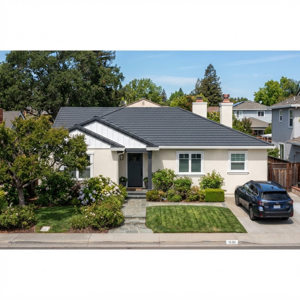Roof painting Sydney - residential house roof with professional paint finish, weatherproof UV-resistant coating providing durability against harsh Australian climate and extending roof lifespan