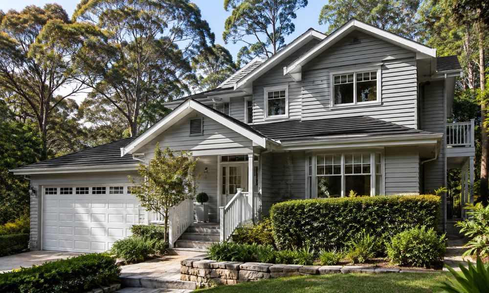 Fresh weatherproof exterior coat on a bushland-edge family home in Hornsby Heights