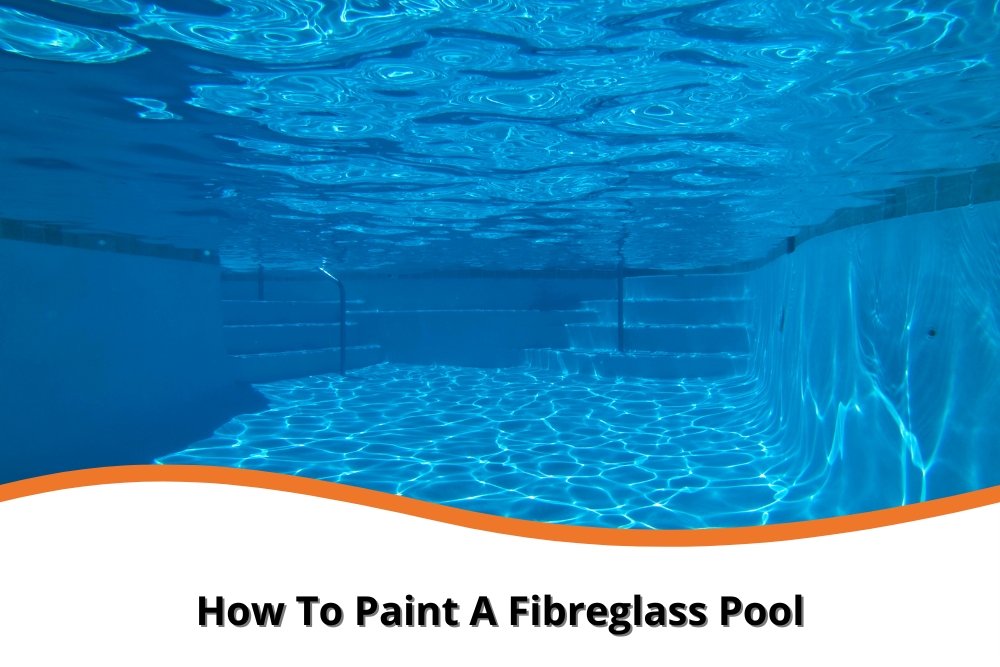 Underwater view of a clean, clear fibreglass pool with visible steps and smooth surfaces, demonstrating the final result of successfully following a guide on how to paint a fibreglass pool.