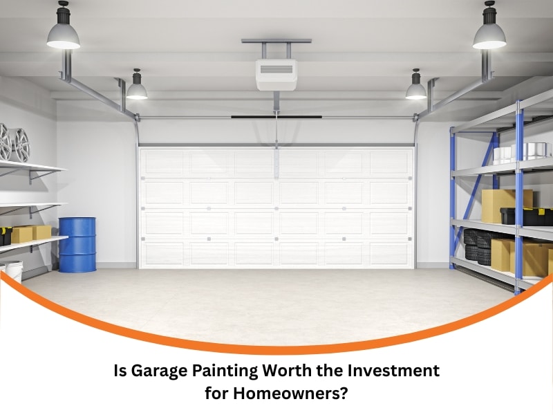 Clean and organised garage interior showcasing the benefits of professional garage painting for homeowners.
